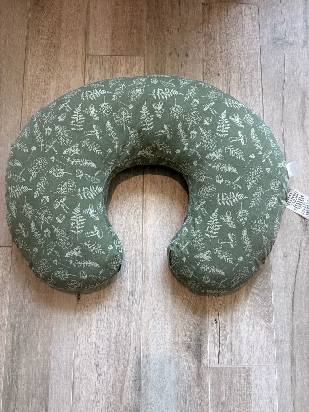Boppy Feeding and Infant Support Pillow Floral Green & White